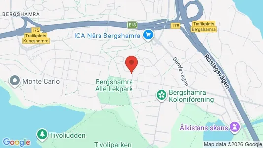 Lägenheter till salu i Solna - kort over placeringen