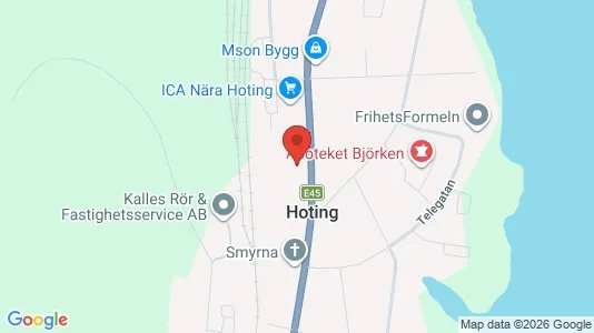 Lägenheter att hyra i Strömsund - kort over placeringen