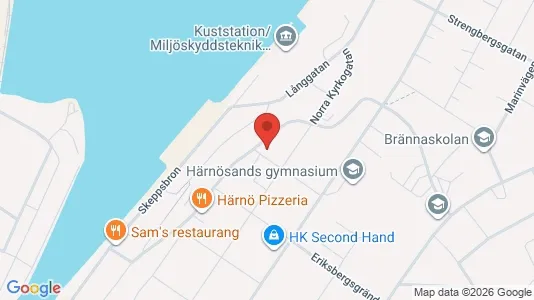 Lägenheter att hyra i Härnösand - kort over placeringen