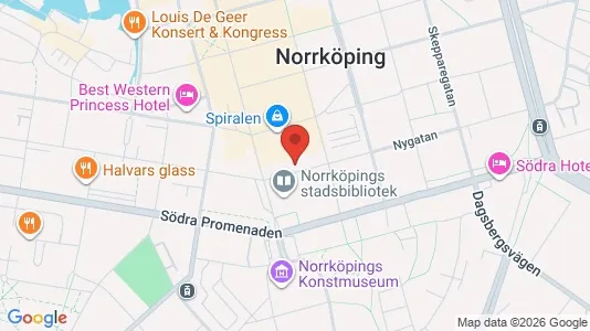 Lägenheter att hyra i Norrköping - kort over placeringen