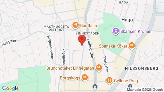 Lägenheter att hyra i Göteborg Centrum - kort over placeringen