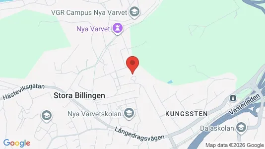 Bostadsrätter till salu i Göteborg Västra - kort over placeringen