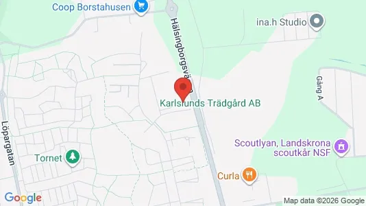 Lägenheter till salu i Landskrona - kort over placeringen