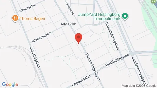 Lägenheter till salu i Helsingborg - kort over placeringen
