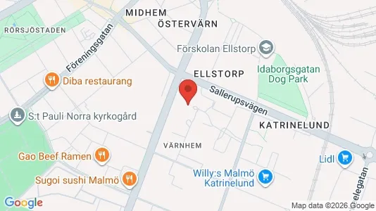 Lägenheter att hyra i Malmö Centrum - kort over placeringen