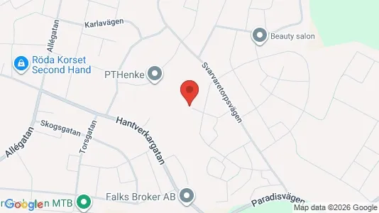 Bostadsrätter till salu i Gislaved - kort over placeringen