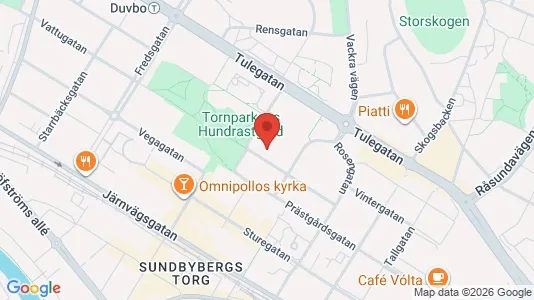 Lägenheter till salu i Sundbyberg - kort over placeringen