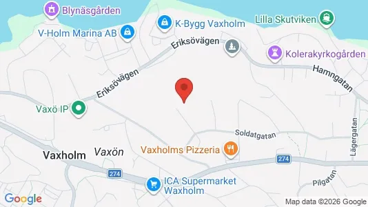 Lägenheter till salu i Vaxholm - kort over placeringen