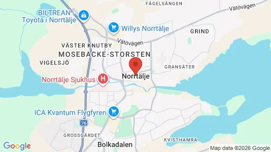 Fritidshus till salu i Norrtälje - kort over placeringen