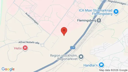 Lägenheter att hyra i Huddinge - kort over placeringen