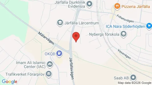 Lägenheter att hyra i Järfälla - kort over placeringen