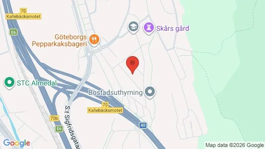 Lägenheter att hyra i Örgryte-Härlanda - kort over placeringen
