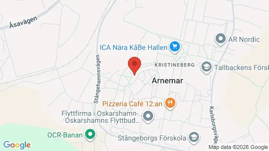 Lägenheter att hyra i Oskarshamn - kort over placeringen
