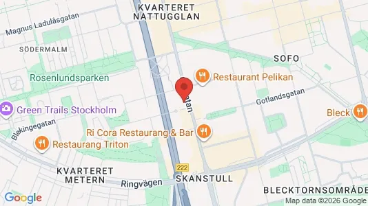 Lägenheter till salu i Södermalm - kort over placeringen