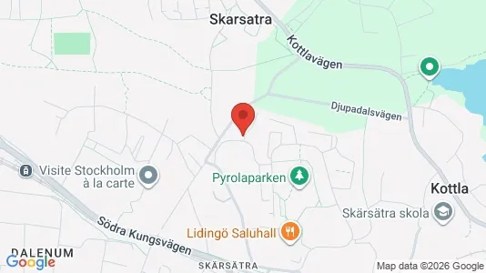 Bostadsrätter till salu i Lidingö - kort over placeringen