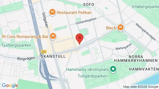Bostadsrätter till salu i Södermalm - kort over placeringen