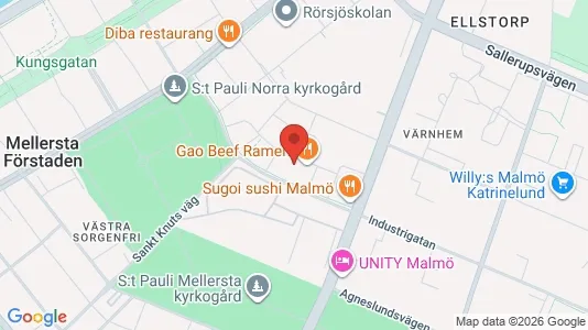 Lägenheter till salu i Malmö Centrum - kort over placeringen