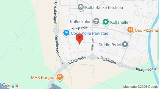 Lägenheter till salu i Kungsbacka - kort over placeringen