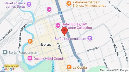 Lägenheter att hyra i Borås - kort over placeringen