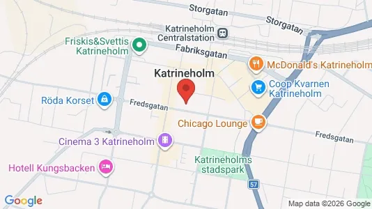 Lägenheter att hyra i Katrineholm - kort over placeringen