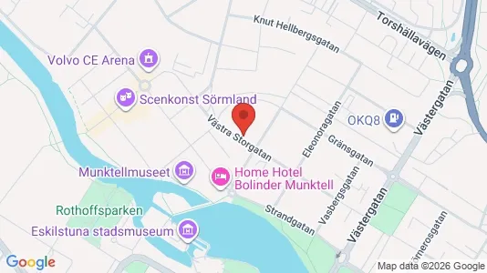 Lägenheter att hyra i Eskilstuna - kort over placeringen