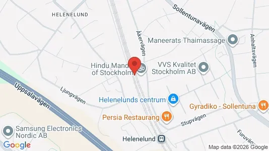 Lägenheter att hyra i Sollentuna - kort over placeringen
