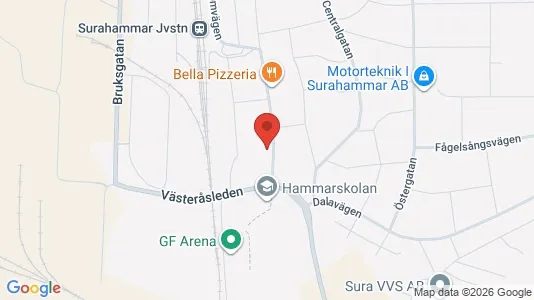 Lägenheter att hyra i Surahammar - kort over placeringen