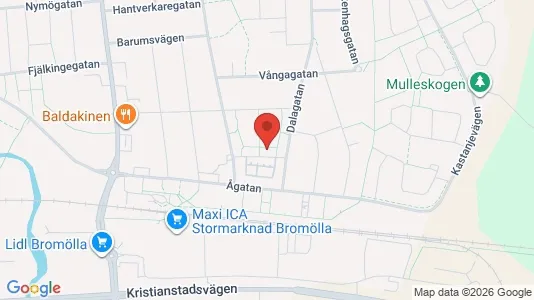 Lägenheter att hyra i Bromölla - kort over placeringen