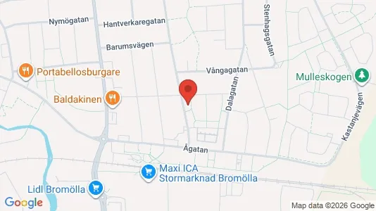 Lägenheter att hyra i Bromölla - kort over placeringen