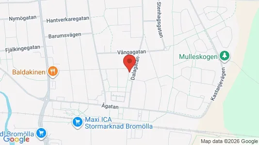 Lägenheter att hyra i Bromölla - kort over placeringen