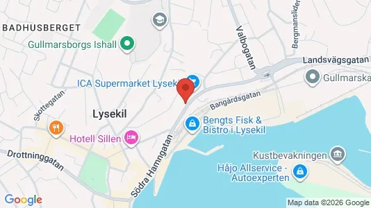 Lägenheter att hyra i Lysekil - kort over placeringen