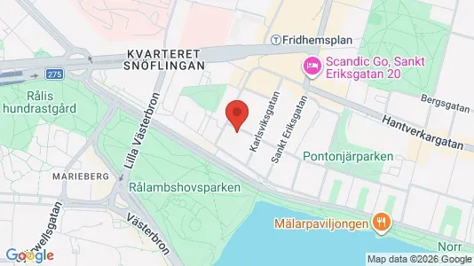 Lägenheter till salu i Kungsholmen - kort over placeringen
