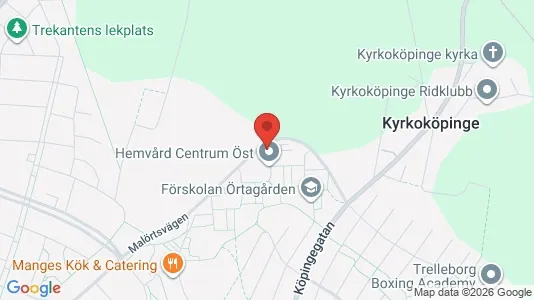 Lägenheter att hyra i Trelleborg - kort over placeringen