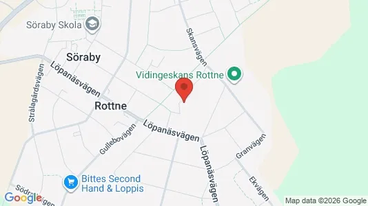 Lägenheter att hyra i Växjö - kort over placeringen