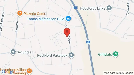 Lägenheter att hyra i Växjö - kort over placeringen