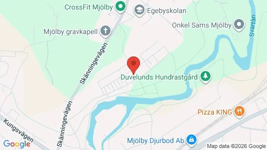 Lägenheter att hyra i Mjölby - kort over placeringen