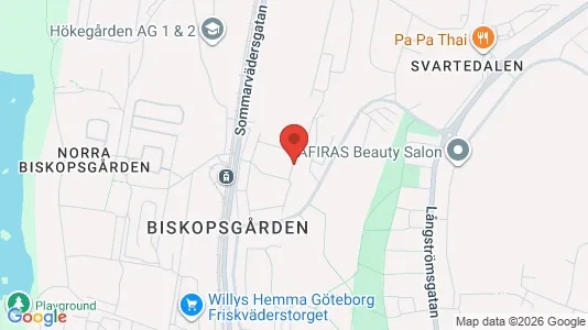 Lägenheter att hyra i Västra hisingen - kort over placeringen