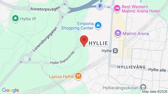 Lägenheter att hyra i Hyllie - kort over placeringen