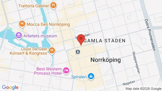 Lägenheter att hyra i Norrköping - kort over placeringen