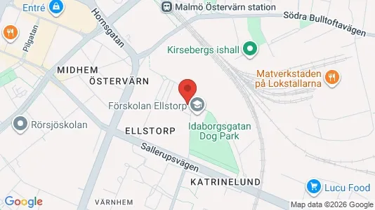 Lägenheter till salu i Malmö Centrum - kort over placeringen
