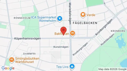 Lägenheter till salu i Malmö Centrum - kort over placeringen
