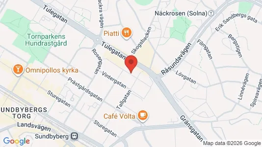 Lägenheter att hyra i Sundbyberg - kort over placeringen