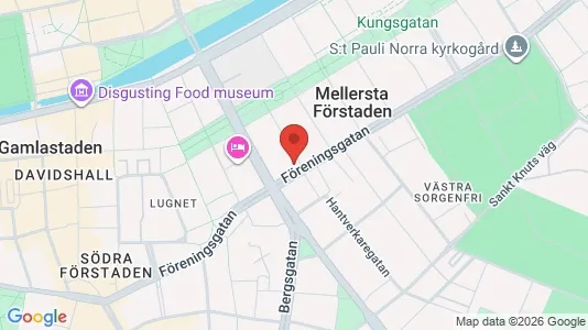 Lägenheter till salu i Malmö Centrum - kort over placeringen