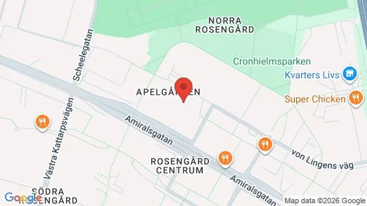 Lägenheter till salu i Rosengård - kort over placeringen
