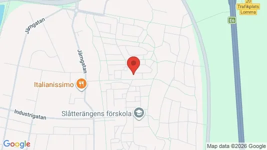 Lägenheter att hyra i Lomma - kort over placeringen