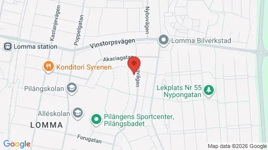 Lägenheter att hyra i Lomma - kort over placeringen