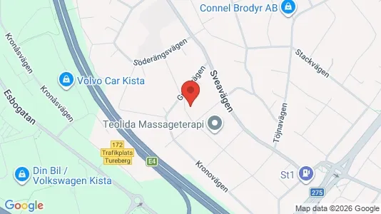 Lägenheter att hyra i Sollentuna - kort over placeringen