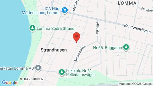 Lägenheter att hyra i Lomma - kort over placeringen