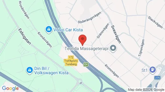 Lägenheter att hyra i Sollentuna - kort over placeringen