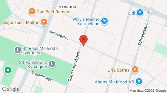 Lägenheter till salu i Malmö Centrum - kort over placeringen